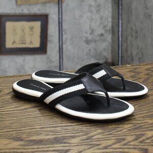 Adam Smith Womens Vintage Thong Sandals 1673fe873785fd Black / White 6M